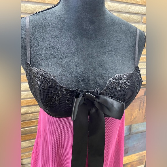 Medium pink bow babydoll - Picture 2 of 7